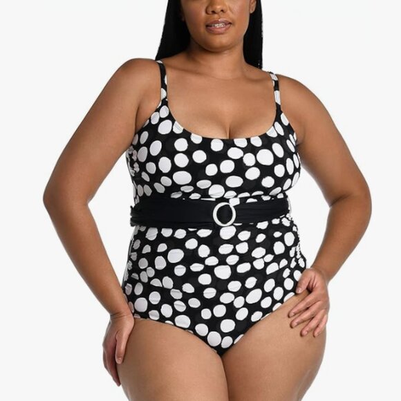 La Blanca Women's One Piece Swimsuit Lingerie Tummy Control Size 16W6313